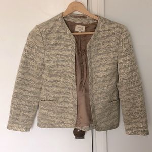 Wilfred gold sparkle blazer size 4